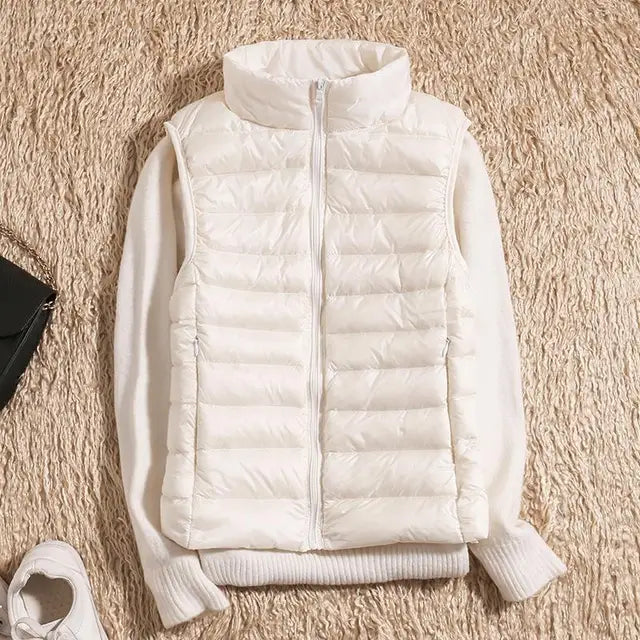 Chaleco mujer ligero acolchado ideal deporte paseo y viaje