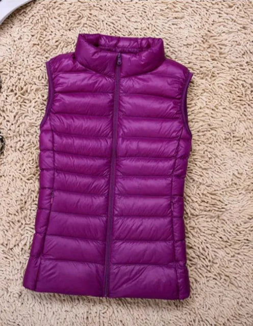 Chaleco mujer ligero acolchado ideal deporte paseo y viaje