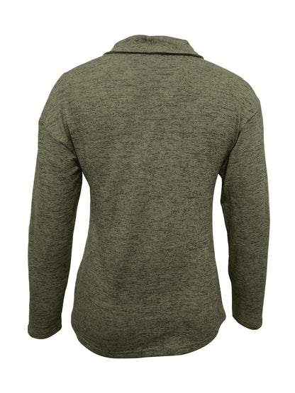 Jersey Ligero de Media Cremallera – Estilo Casual y Cálido