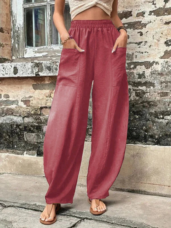 Pantalones de moda femeninos, ligeros y estilosos