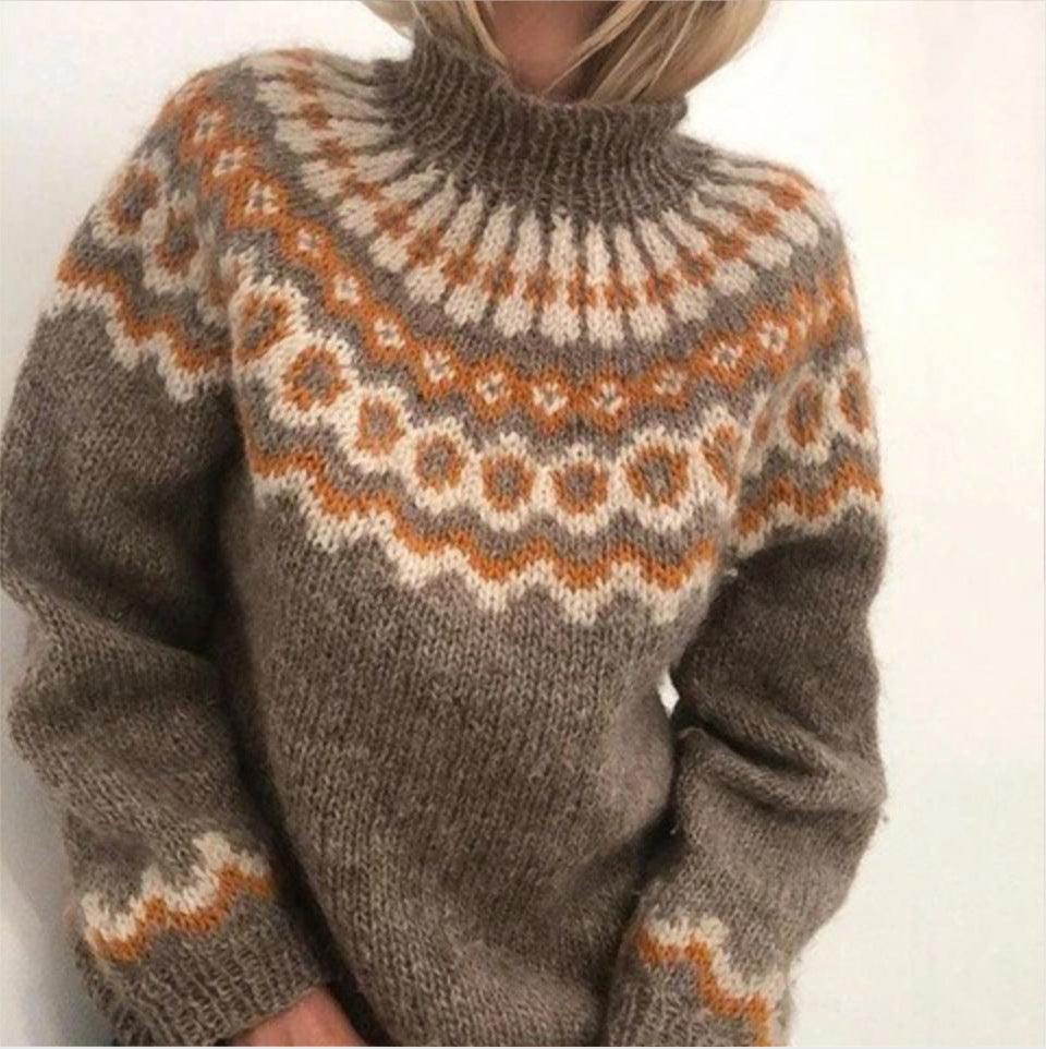 Jersey cálido de invierno: jersey de cachemira suave para mujer, ideal para los días fríos