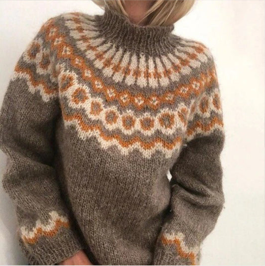 Jersey cálido de invierno: jersey de cachemira suave para mujer, ideal para los días fríos