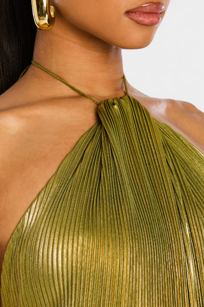 Vestido de Fiesta Mujer – Elegante, Metalizado y Sofisticado para Eventos