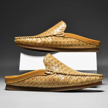 Rosalin | Zapatos bajos casuales de piel tejida