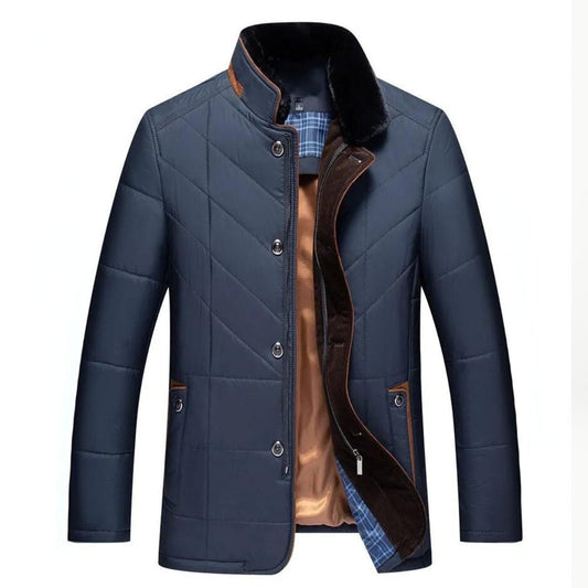 Chaleco invierno hombre con cuello elevado, ergonómico y chic