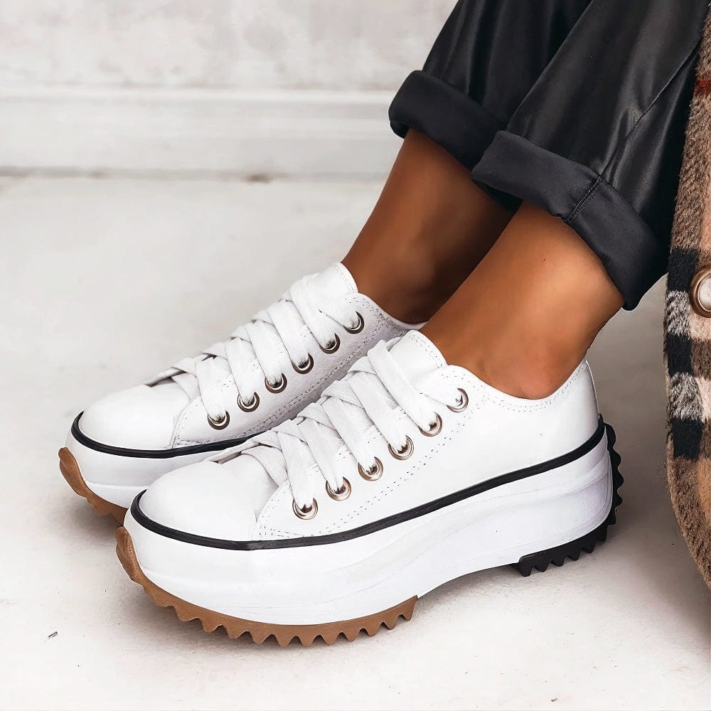 Amy | Zapatillas con plataforma de piel