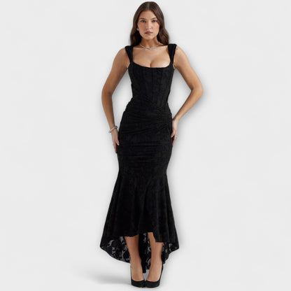 Elle | Vestido largo con corsé elegante y refinado