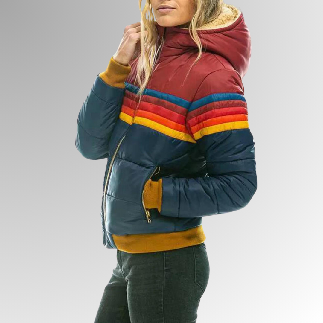Chaqueta impermeable de invierno para mujer | Chaqueta acolchada para el día a día y actividades al aire libre
