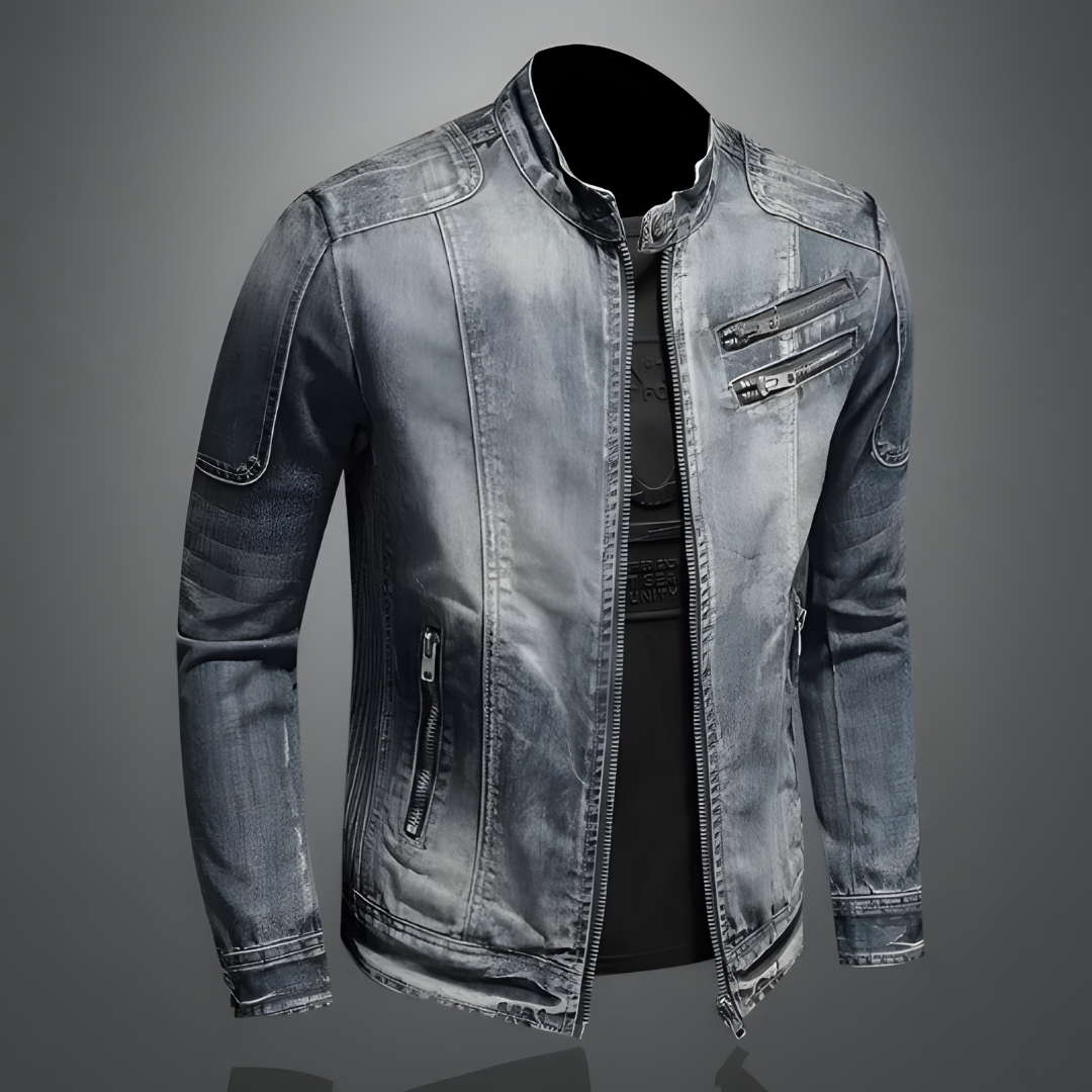 Cazadora Denim Vintage – Estilo Urbano y Versátil