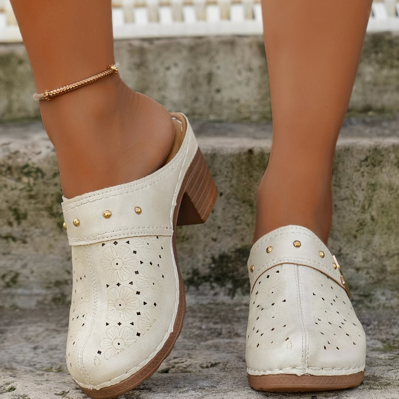Adrine | Sandalia Capri con tacón Confort