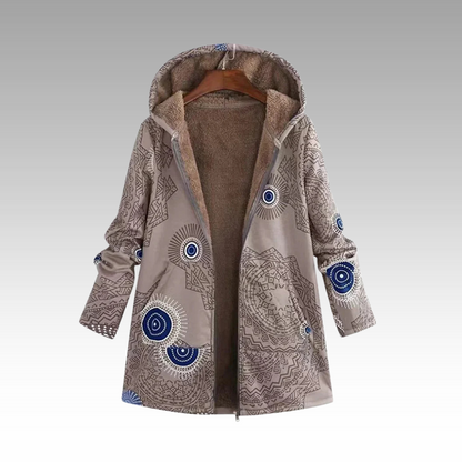 Chaqueta con capucha cálida para mujer: cómoda y desenfadada