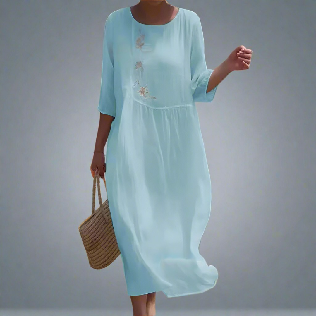 Dorothy | Maxi vestido vaporoso con estampado floral