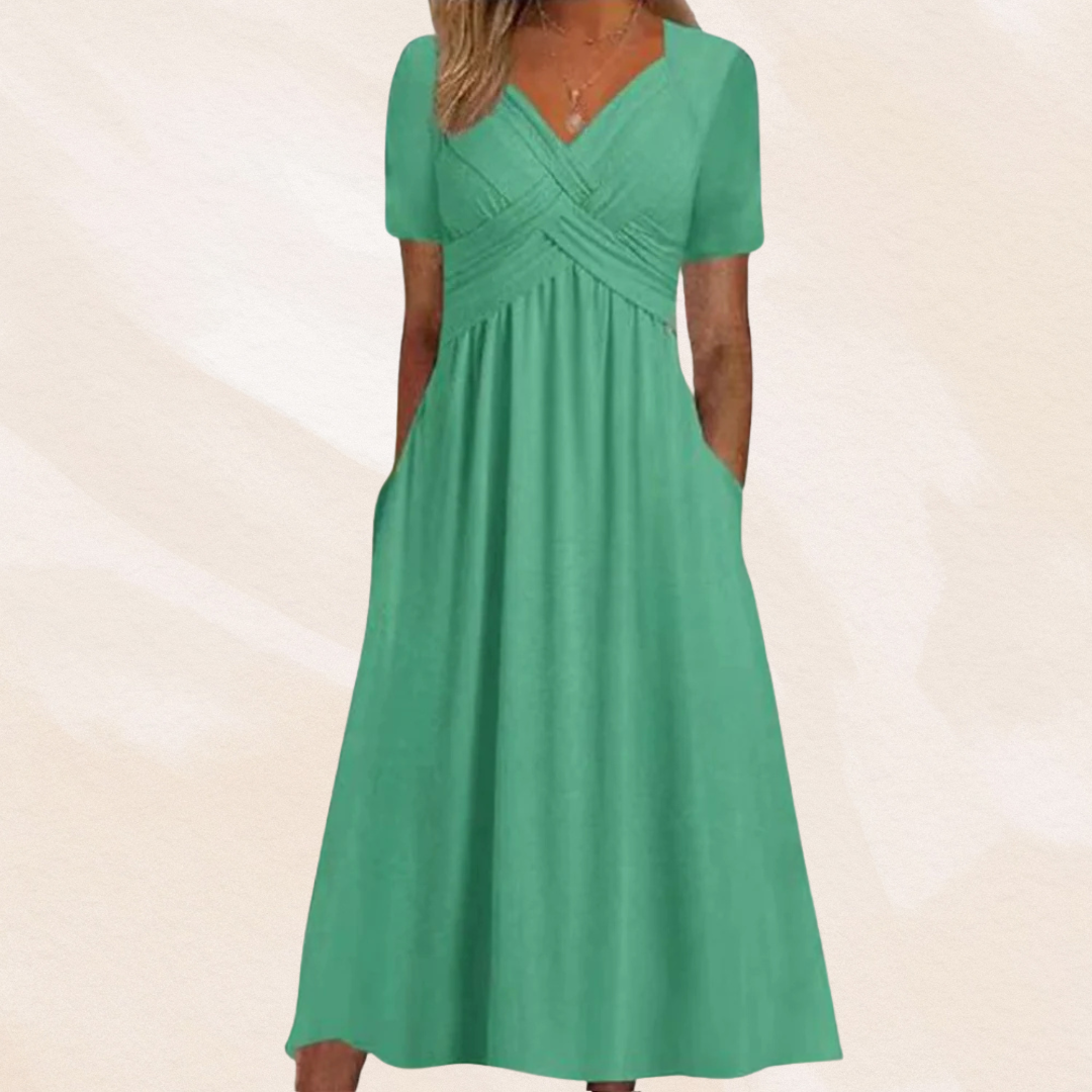 Miranda | Elegante vestido con cuello en V