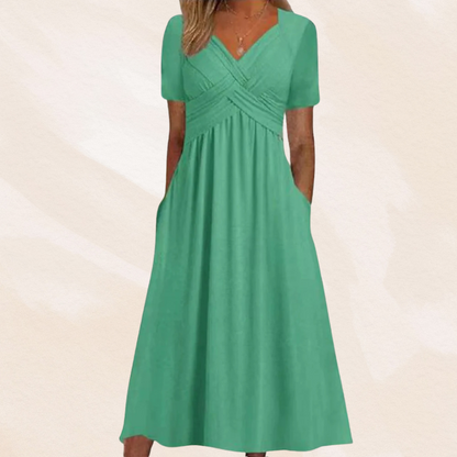 Miranda | Elegante vestido con cuello en V