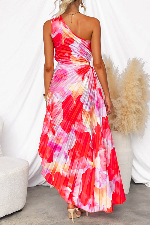 Evie | Elegante vestido floral de un hombro