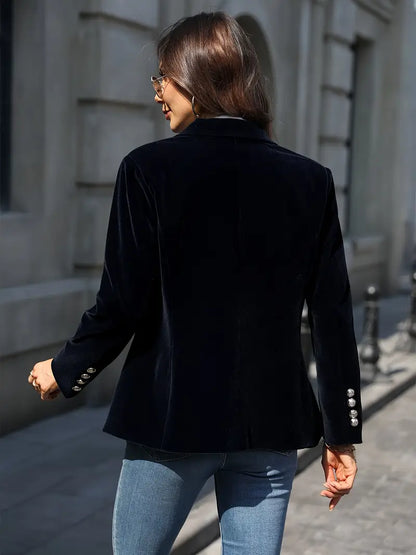Saskia | Elegante blazer de terciopelo para señora