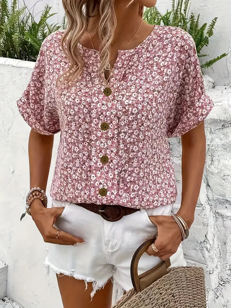 Hannah | Blusa con estampado floral chic