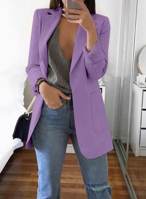 Blazer elegante para mujer, cómodo y versátil para diario