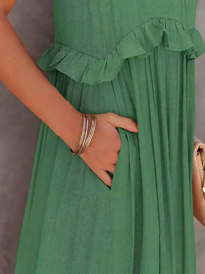 Vestido Mujer – Diseño Atemporal, Volantes y Estilo Elegante