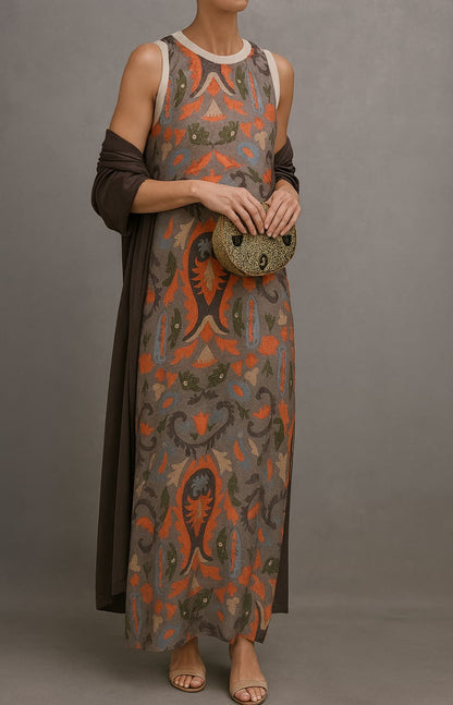 Vestido Mujer – Elegante y Completo con Chal para Eventos Especiales