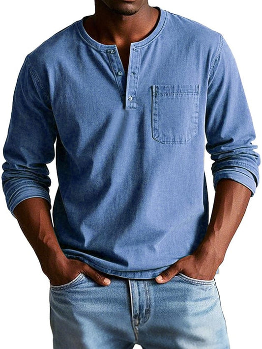 Camisa vintage para hombre, elegante y confortable