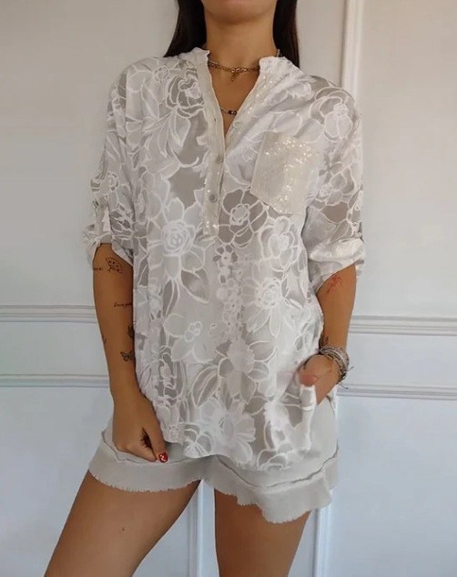 Blusa Estampada con Flores – Versátil para el Día a Día