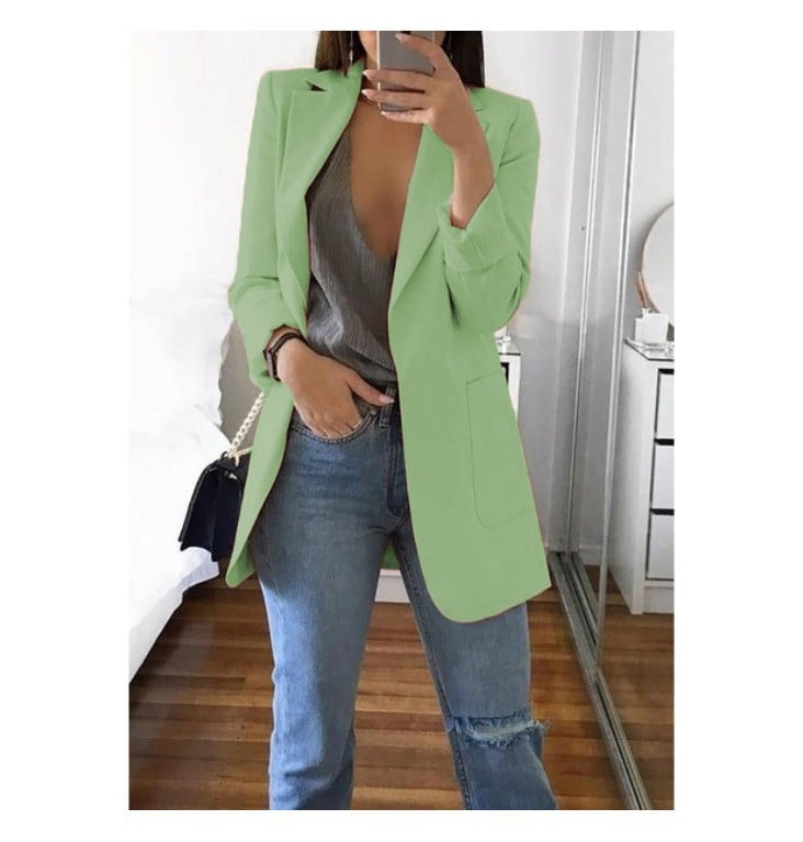 Blazer elegante para mujer, cómodo y versátil para diario