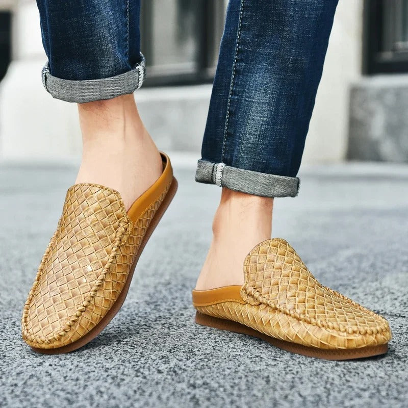 Rosalin | Zapatos bajos casuales de piel tejida