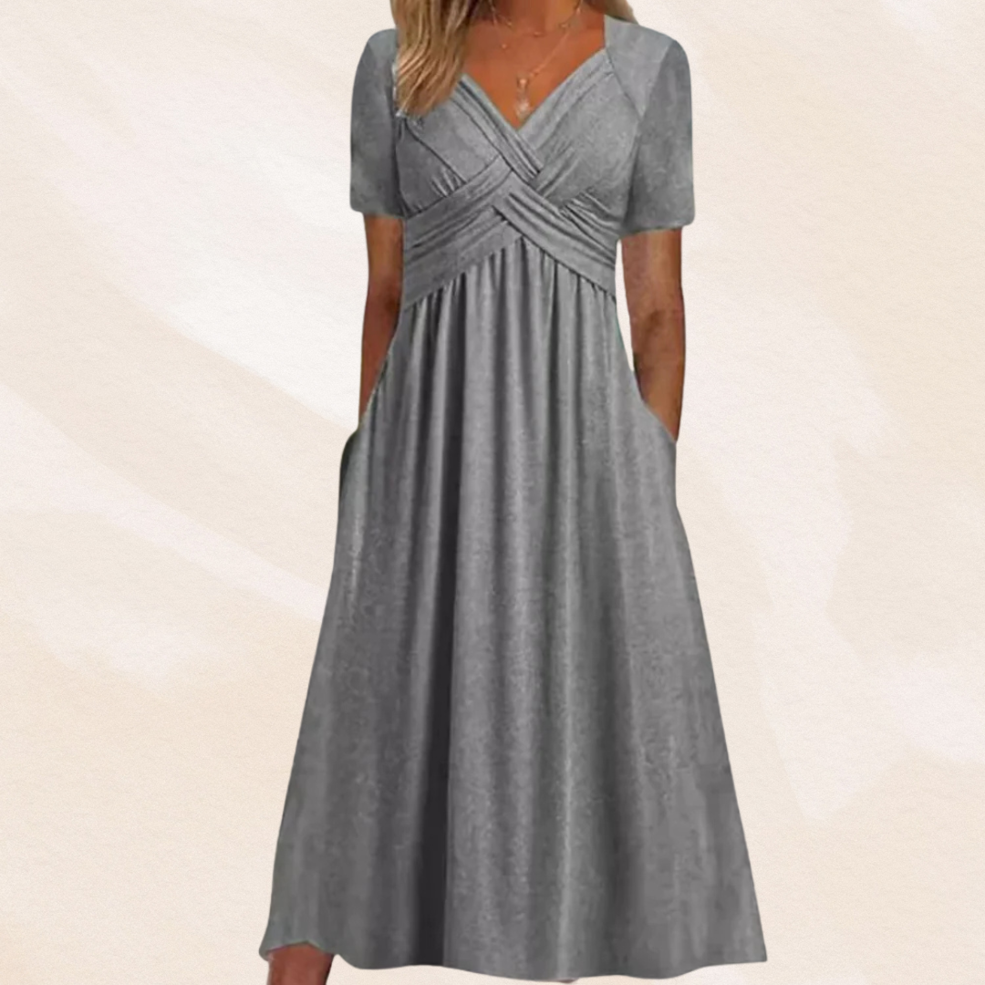 Miranda | Elegante vestido con cuello en V