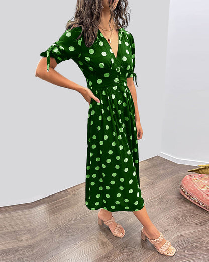 Vestido Vintage Mujer – Lunares, Estilo Femenino y Ajuste Cómodo
