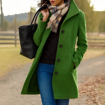 Chaqueta mujer lana elegante ligera perfecta otoño-invierno