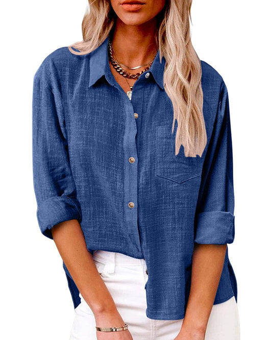 Blusa mujer holgada ligera casual primavera-verano