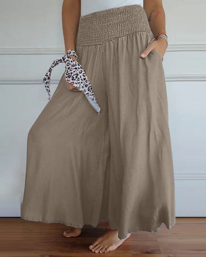Pantalón mujer amplio y cómodo, elegante para look casual