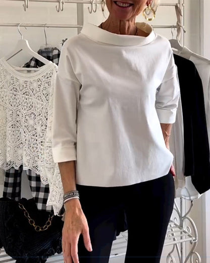 Camisa femenina elegante, ligera y versátil