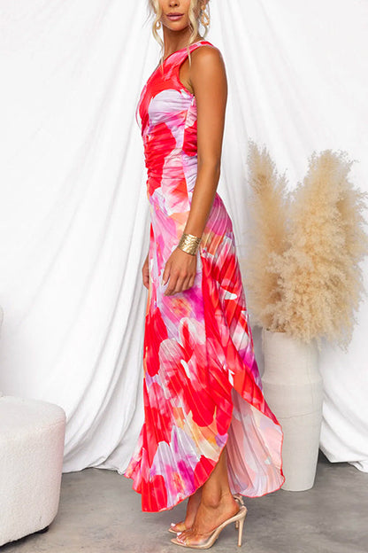 Evie | Elegante vestido floral de un hombro