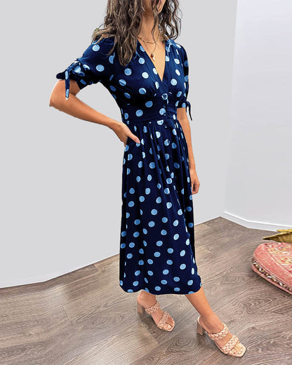 Vestido Vintage Mujer – Lunares, Estilo Femenino y Ajuste Cómodo