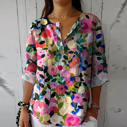 Sylvie | Blusa con estampado floral chic
