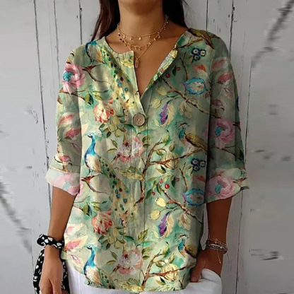 Sylvie | Blusa con estampado floral chic