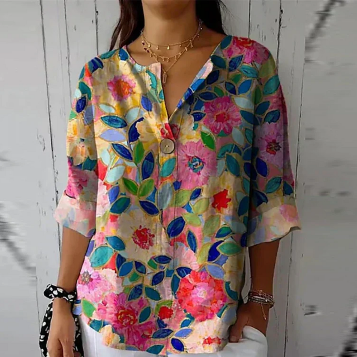 Sylvie | Blusa con estampado floral chic