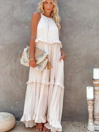 Vestido Mujer – Diseño Atemporal, Volantes y Estilo Elegante