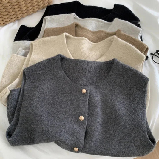 Chaleco sin mangas para mujer: informal, ligero y con botones