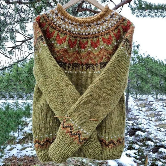 Damen Winterpullover Vintage – Weich, Warm & Modisch