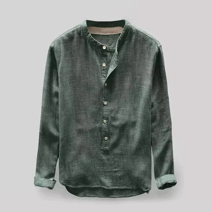 Camisa cómoda y versátil de lino para hombre