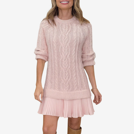 Vestido mujer estilo refinado, cálido y favorecedor para diario