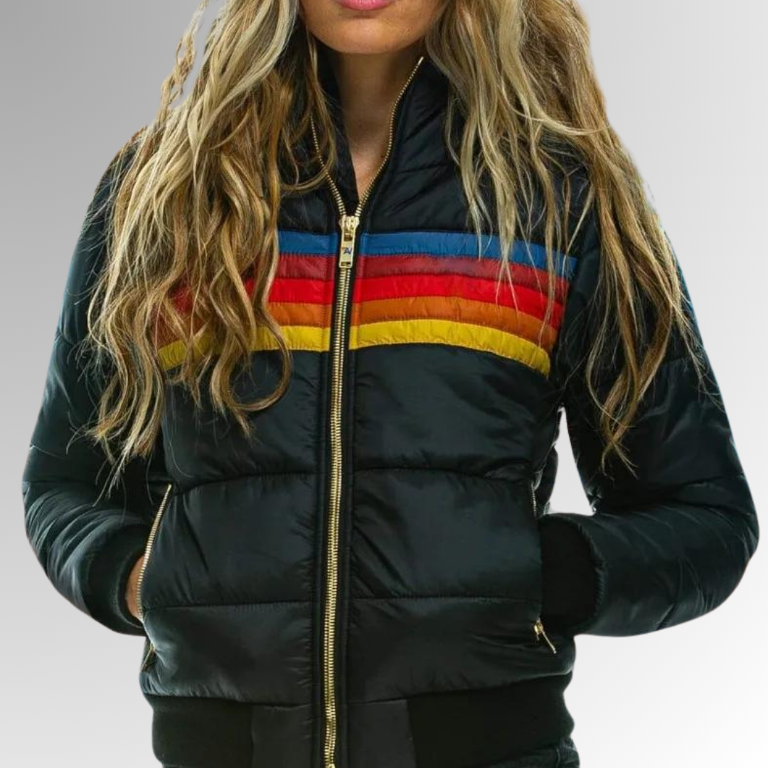 Chaqueta impermeable de invierno para mujer | Chaqueta acolchada para el día a día y actividades al aire libre