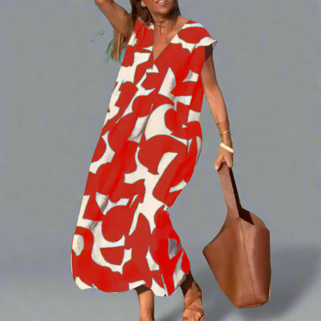 Divina | Vestido de moda con escote en V