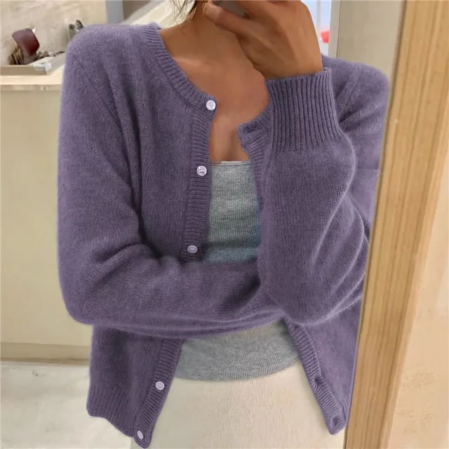 Chaqueta de Punto Mujer – Cachemir Premium, Elegante y Cómoda