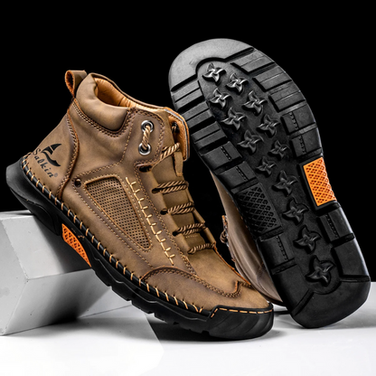 Zapatillas high-top cuero elegantes ideales para paseo y trabajo