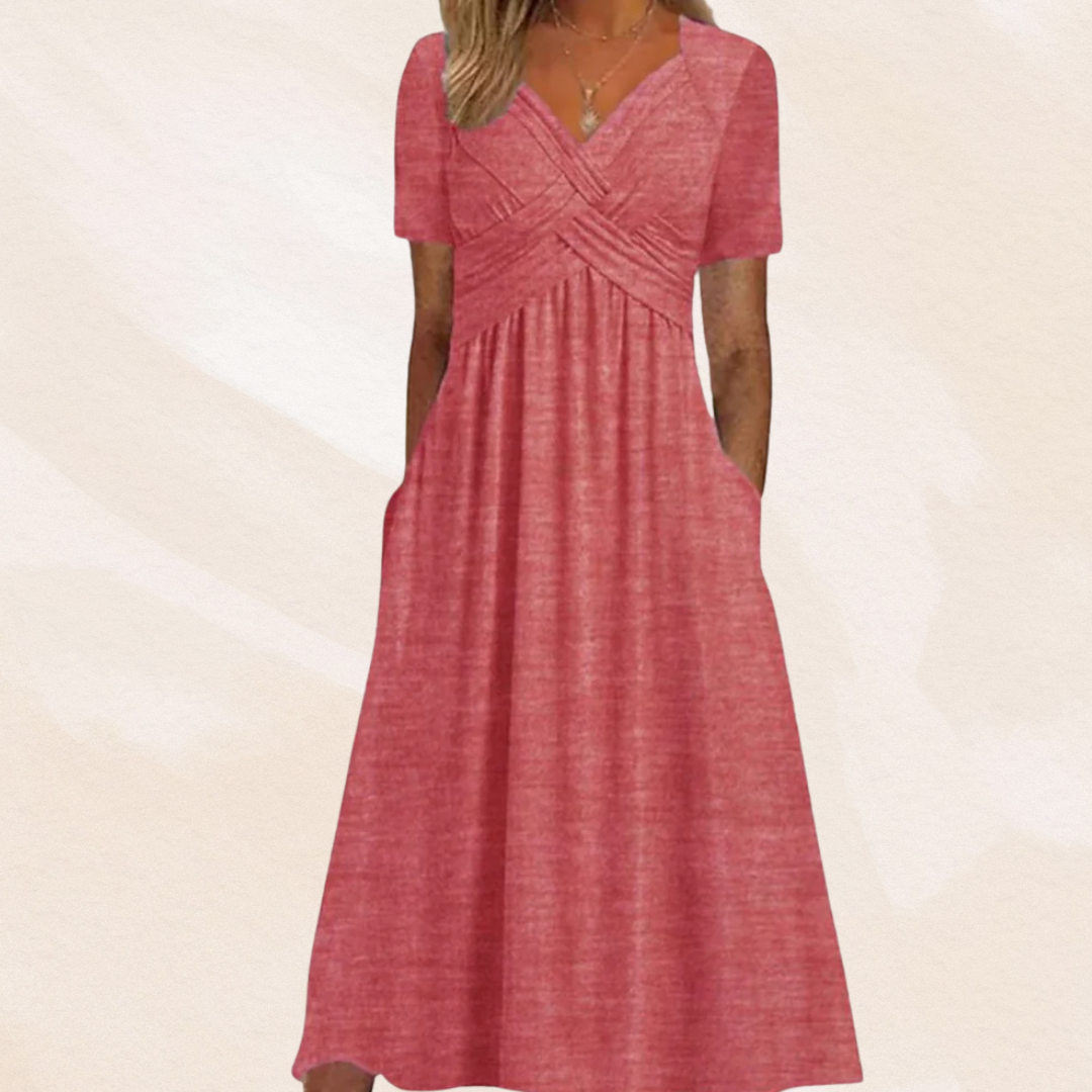 Miranda | Elegante vestido con cuello en V
