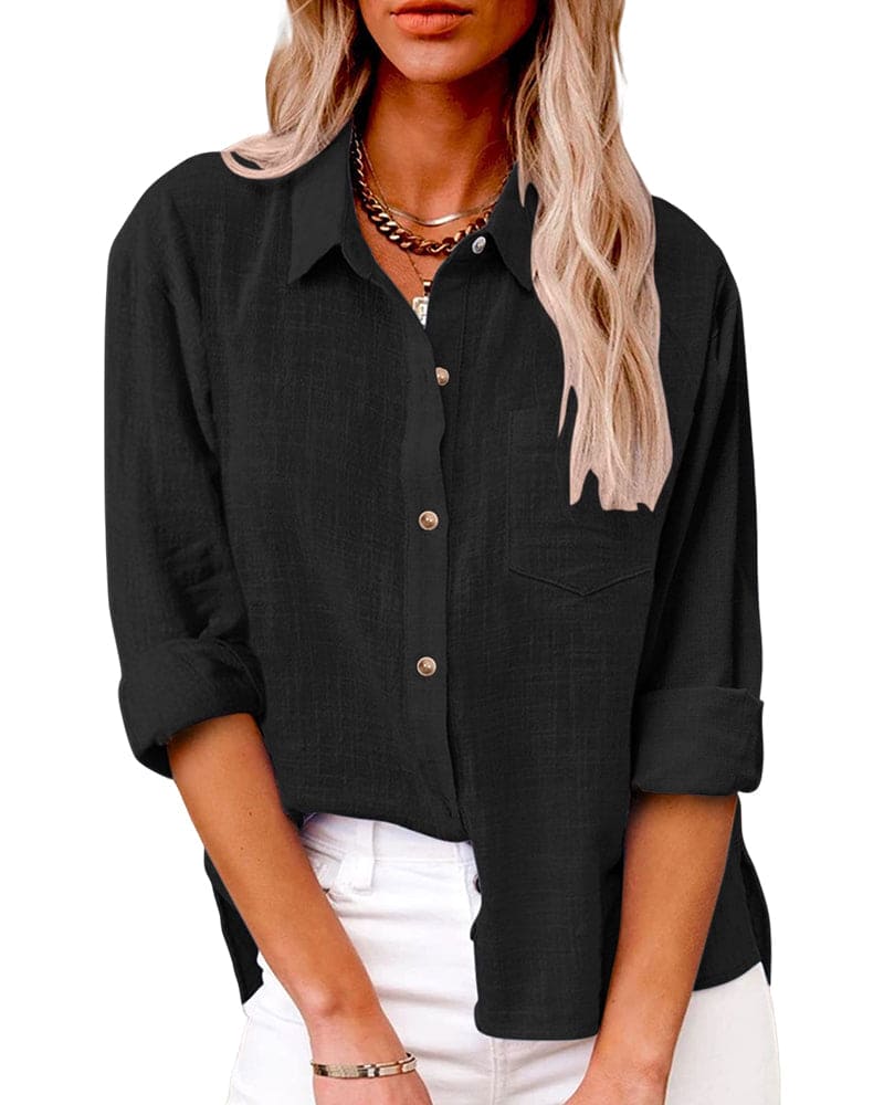 Blusa mujer holgada ligera casual primavera-verano